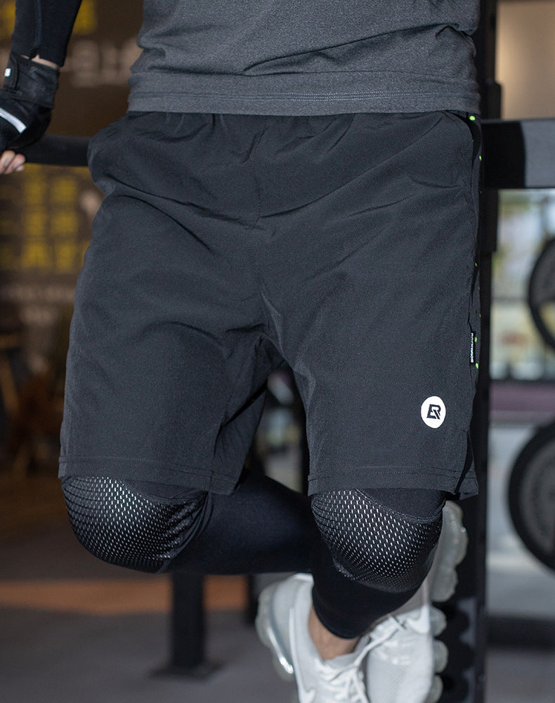 Gym Shorts With Inner Lining For Men's Fitness Running