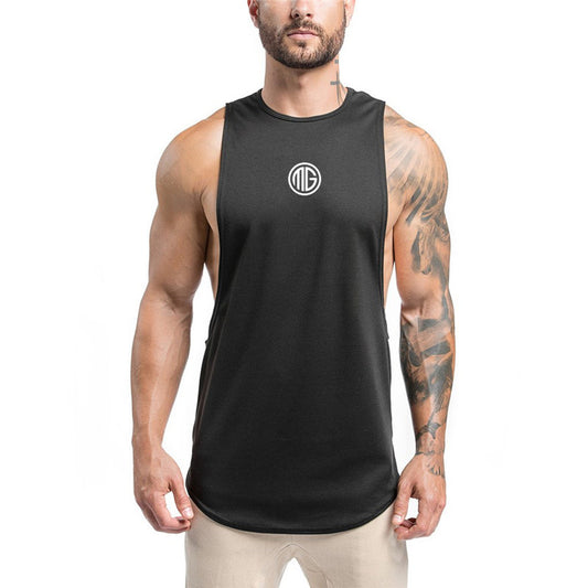 Fitness Pure Cotton Sleeveless Sports Vest Men