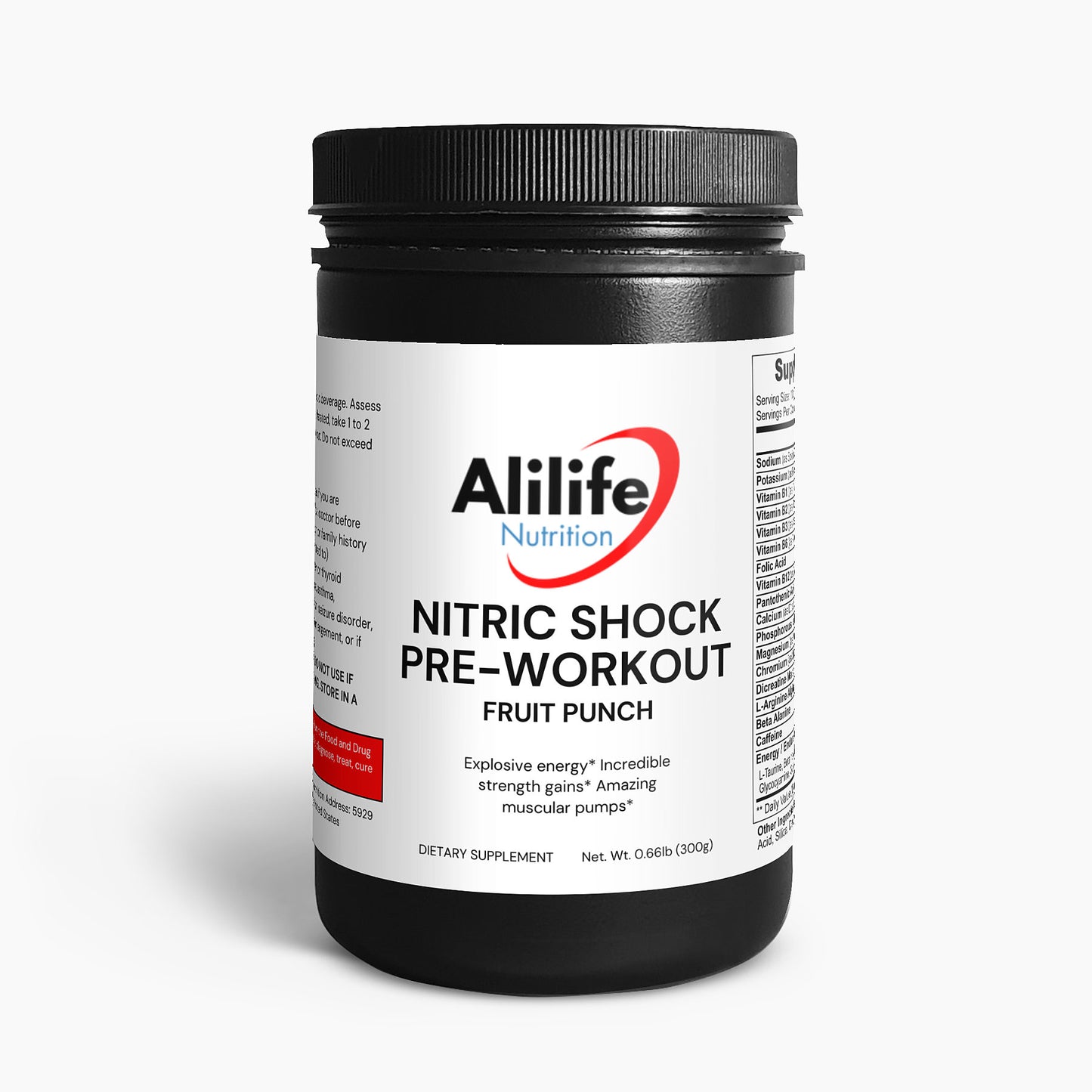 Nitric Shock Pre-Workout Powder (Fruit Punch)