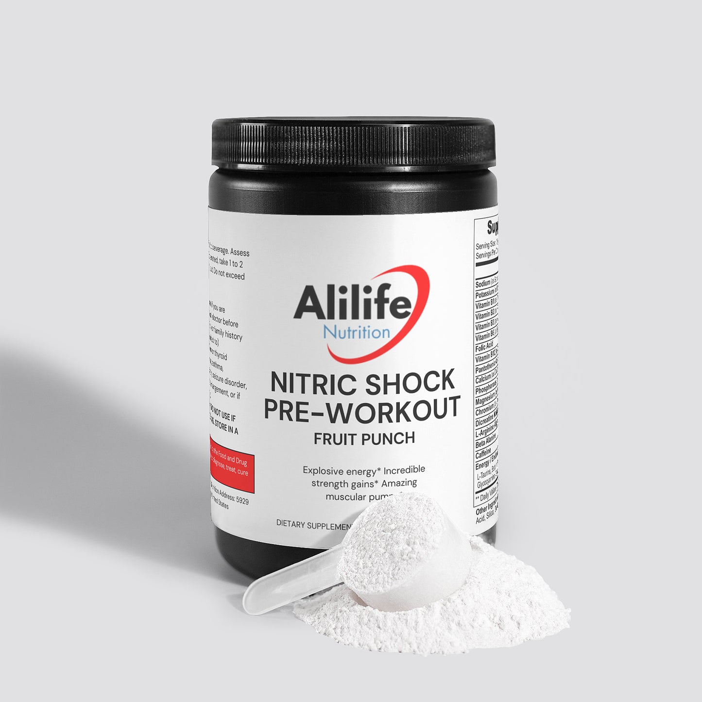 Nitric Shock Pre-Workout Powder (Fruit Punch)